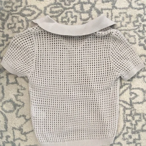 Calvin Klein Jeans Cream Knit Swim Coverup - Picture 3 of 5